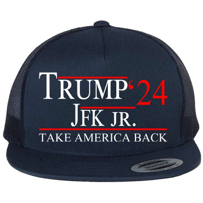 Trump JFK Jr Take America Back 2024 Flat Bill Trucker Hat