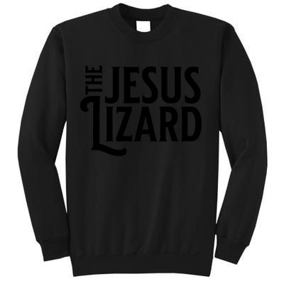 The Jesus Lizard Black Retro Vintage Text On Funny Christian Sweatshirt