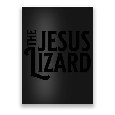 The Jesus Lizard Black Retro Vintage Text On Funny Christian Poster