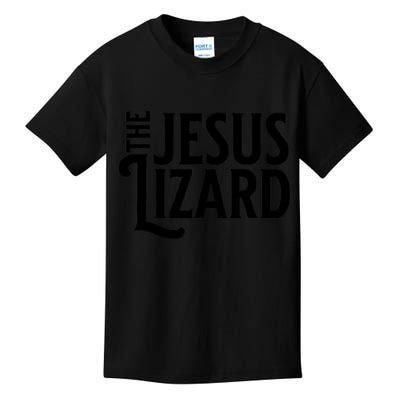 The Jesus Lizard Black Retro Vintage Text On Funny Christian Kids T-Shirt