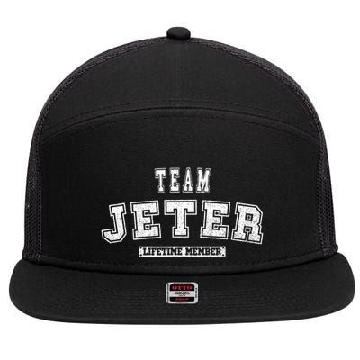 Team Jeter Lifetime Member Family Last Name 7 Panel Mesh Trucker Snapback Hat