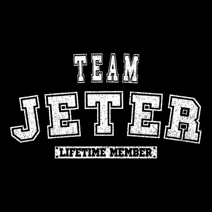 Team Jeter Lifetime Member Family Last Name Button