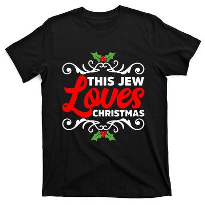 This Jew Loves Christmas Eve Celebration Winter Xmas T-Shirt