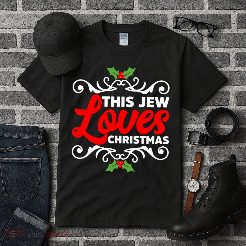 This Jew Loves Christmas Eve Celebration Winter Xmas Tall T-Shirt