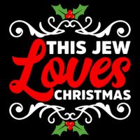 This Jew Loves Christmas Eve Celebration Winter Xmas Button