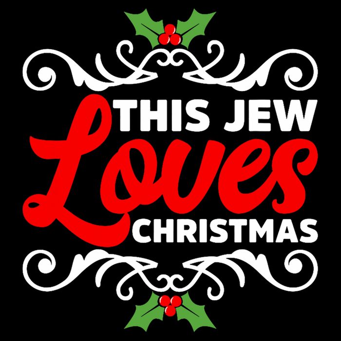 This Jew Loves Christmas Eve Celebration Winter Xmas Button