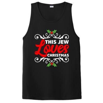 This Jew Loves Christmas Eve Celebration Winter Xmas PosiCharge Competitor Tank