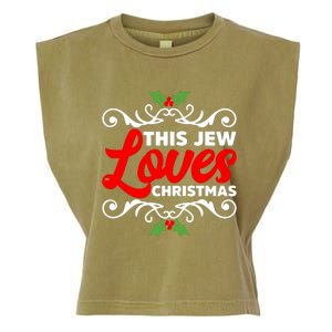 This Jew Loves Christmas Eve Celebration Winter Xmas Garment-Dyed Women's Muscle Tee