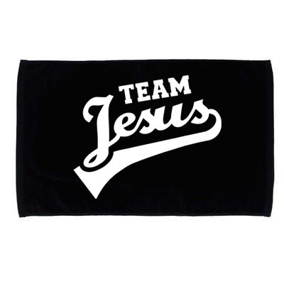 Team Jesus Lifetime Member Funny Christian Microfiber Hand Towel