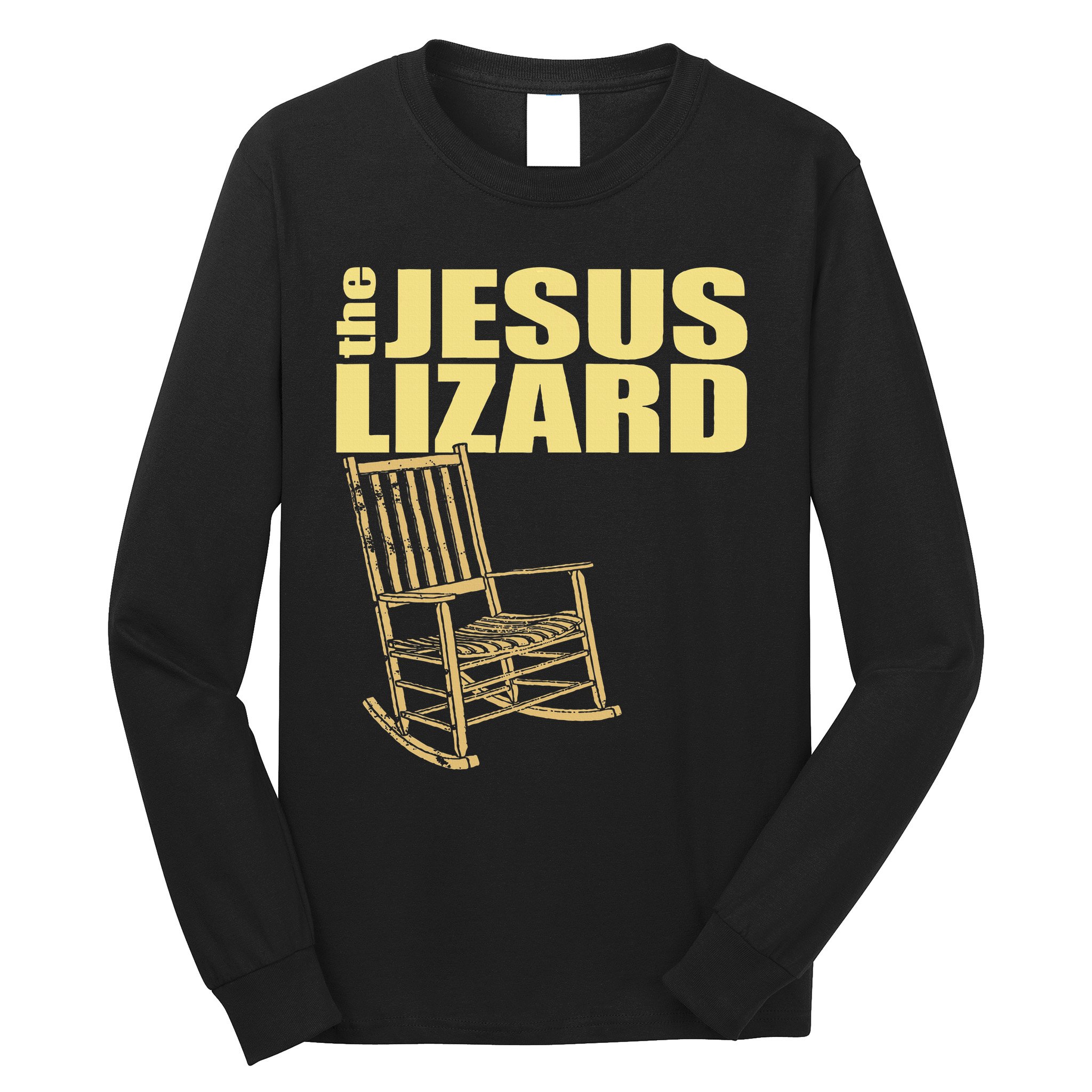 The Jesus Lizard Funny Chair Saying Christian Faith Music Long Sleeve Shirt