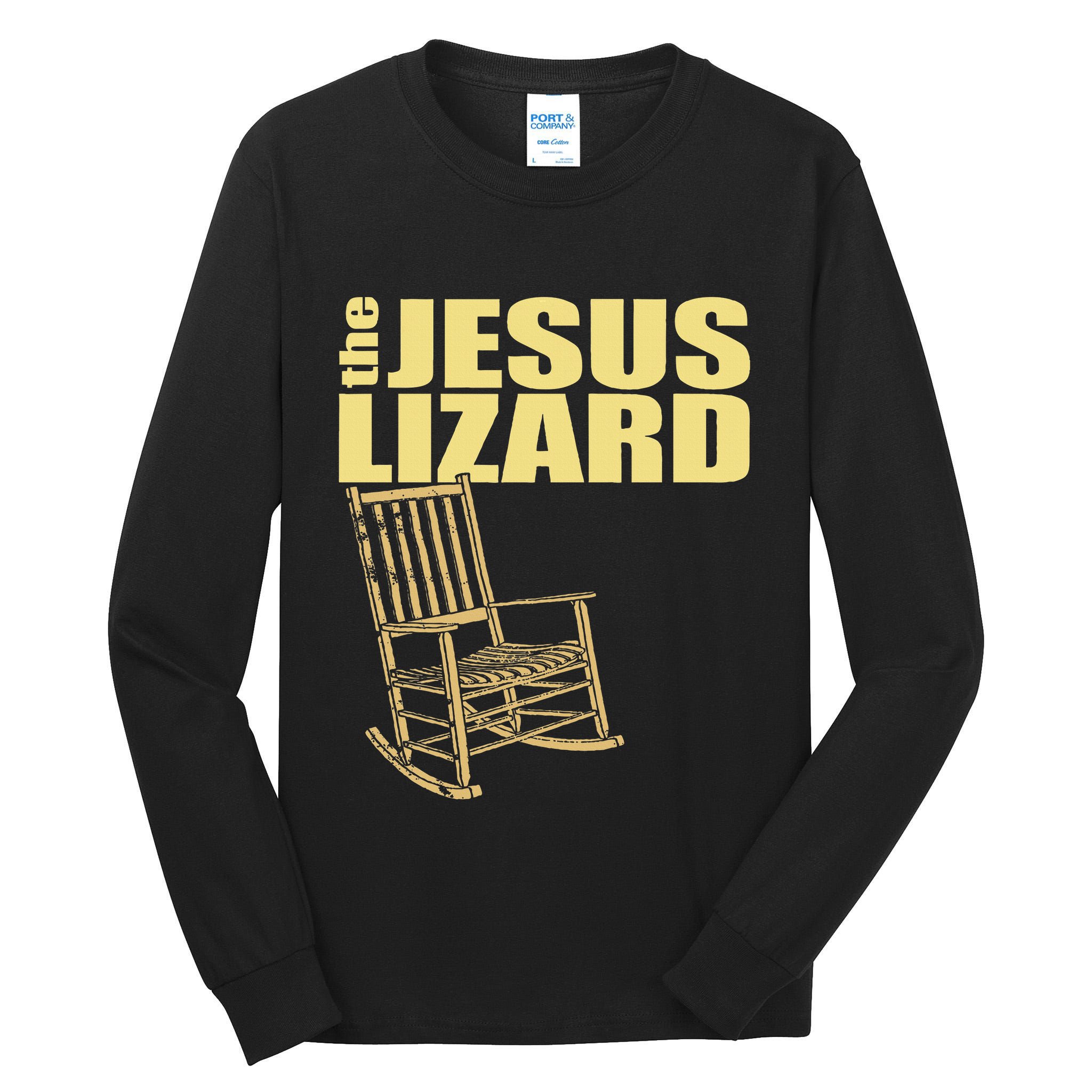The Jesus Lizard Funny Chair Saying Christian Faith Music Tall Long Sleeve T-Shirt