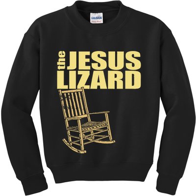 The Jesus Lizard Funny Chair Saying Christian Faith Music Kids Sweatshirt