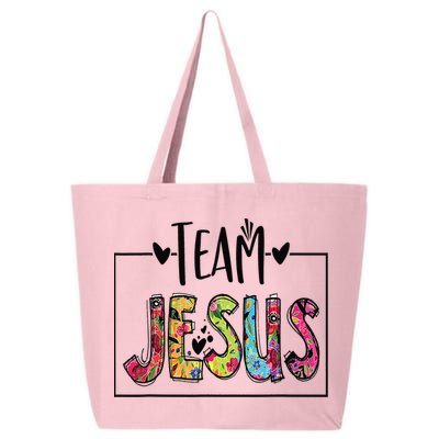 Team Jesus Lover Christian Religious Believers God 25L Jumbo Tote