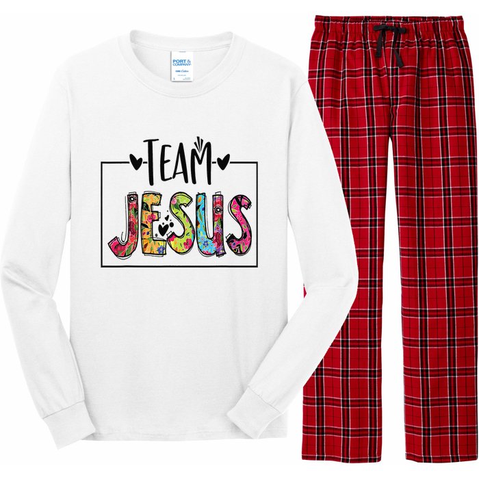 Team Jesus Lover Christian Religious Believers God Long Sleeve Pajama Set