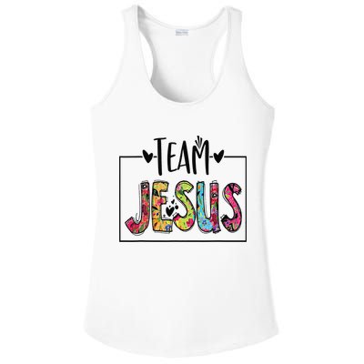 Team Jesus Lover Christian Religious Believers God Ladies PosiCharge Competitor Racerback Tank