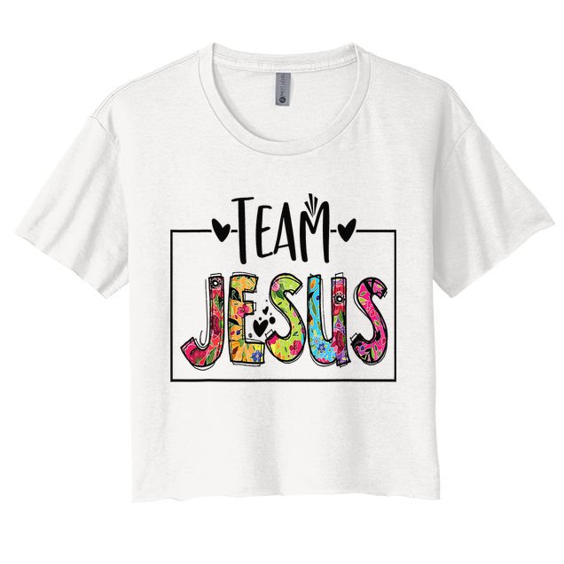 Team Jesus Lover Christian Religious Believers God Crop Top