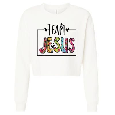 Team Jesus Lover Christian Religious Believers God Cropped Pullover Crew