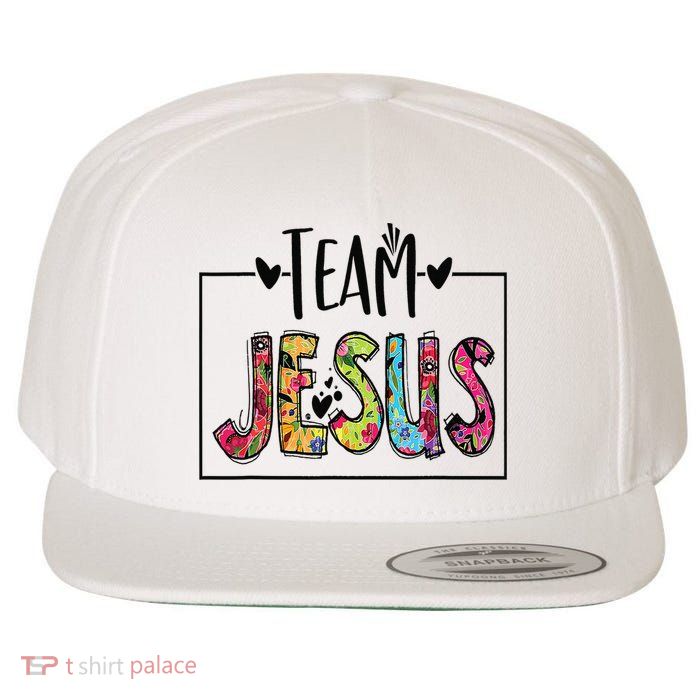 Team Jesus Lover Christian Religious Believers God Wool Snapback Cap
