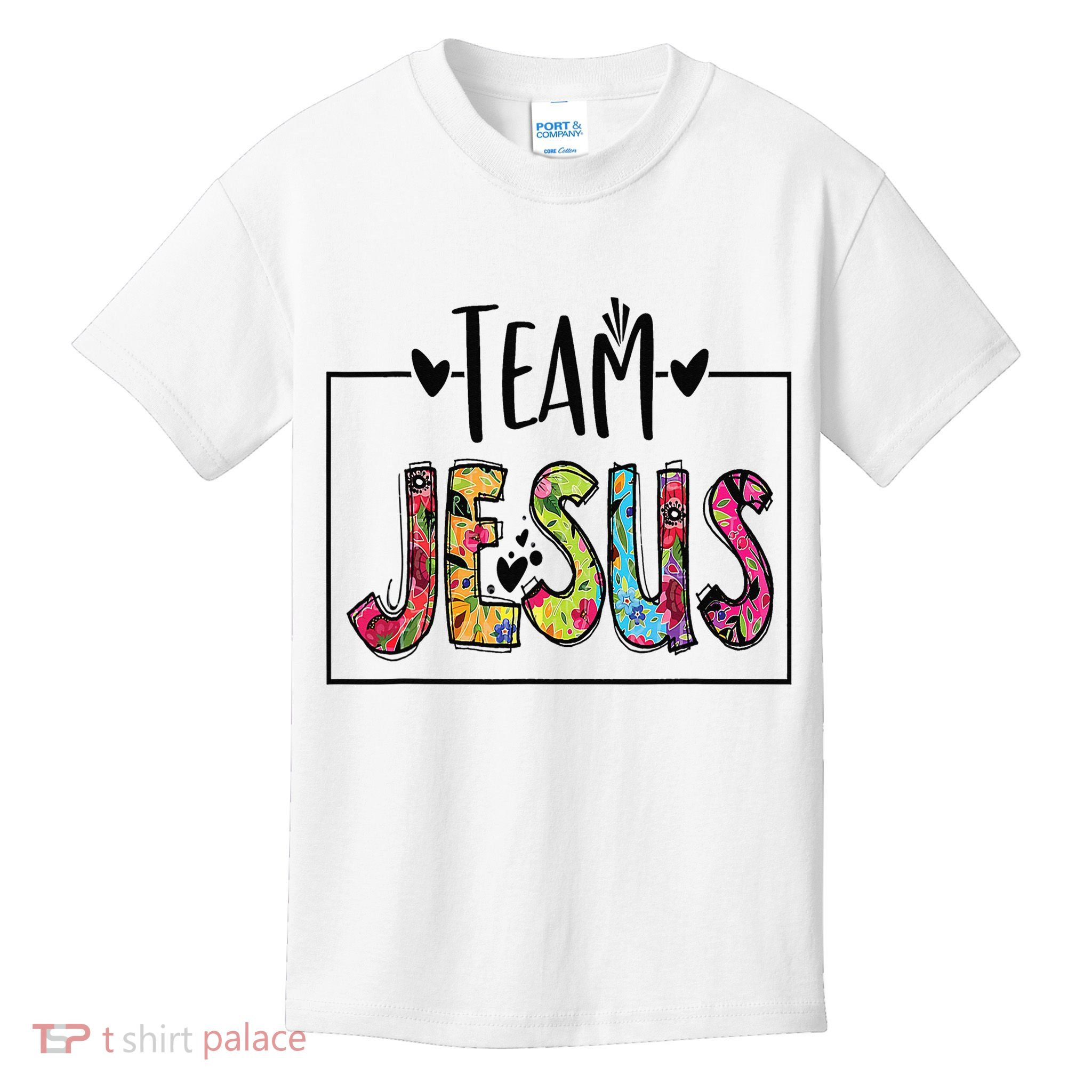 Team Jesus Lover Christian Religious Believers God Kids T-Shirt