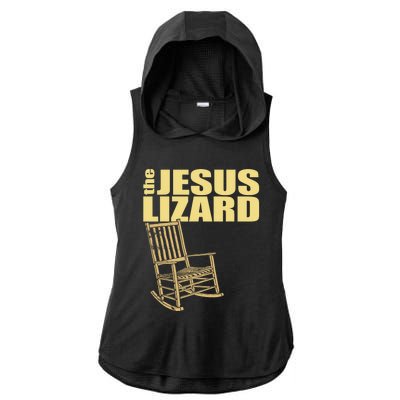 The Jesus Lizard Funny Chair Saying Christian Faith Music Ladies PosiCharge Tri-Blend Wicking Draft Hoodie Tank