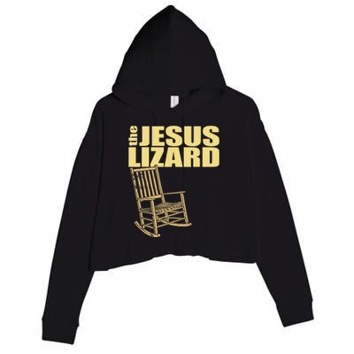 The Jesus Lizard Funny Chair Saying Christian Faith Music Crop Fleece Hoodie