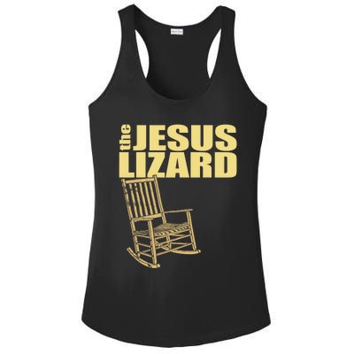 The Jesus Lizard Funny Chair Saying Christian Faith Music Ladies PosiCharge Competitor Racerback Tank