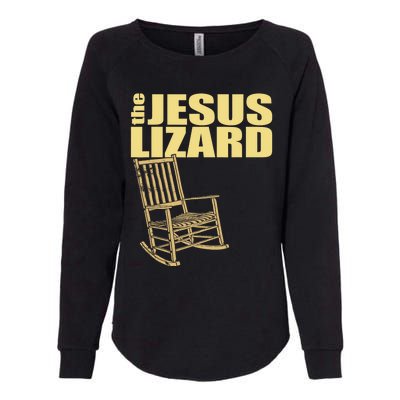 The Jesus Lizard Funny Chair Saying Christian Faith Music Womens California Wash Sweatshirt