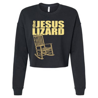 The Jesus Lizard Funny Chair Saying Christian Faith Music Cropped Pullover Crew