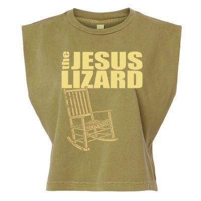 The Jesus Lizard Funny Chair Saying Christian Faith Music Garment-Dyed Women's Muscle Tee