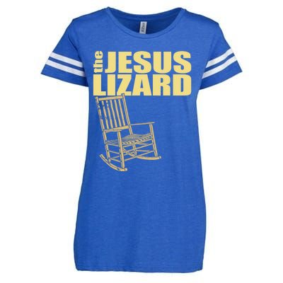 The Jesus Lizard Funny Chair Saying Christian Faith Music Enza Ladies Jersey Football T-Shirt