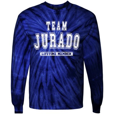 Team Jurado Lifetime Member Family Last Name Tie-Dye Long Sleeve Shirt