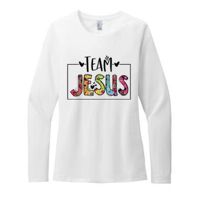 Team Jesus Lover Christian Religious Believers God Womens CVC Long Sleeve Shirt