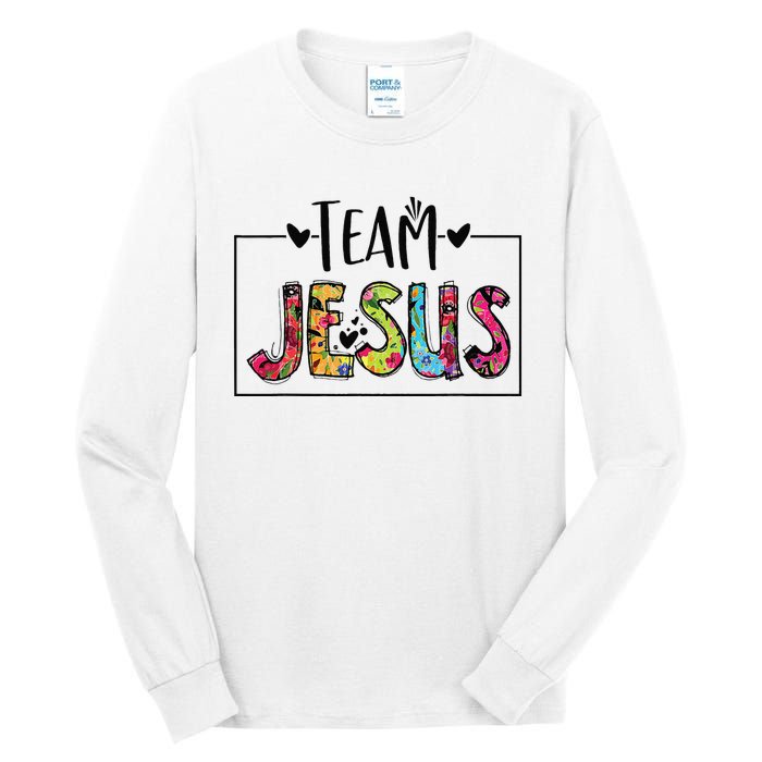 Team Jesus Lover Christian Religious Believers God Tall Long Sleeve T-Shirt