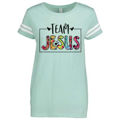 Team Jesus Lover Christian Funny Believers God Enza Ladies Jersey Football T-Shirt