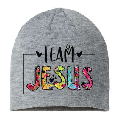 Team Jesus Lover Christian Funny Believers God Sustainable Beanie