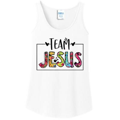 Team Jesus Lover Christian Funny Believers God Ladies Essential Tank