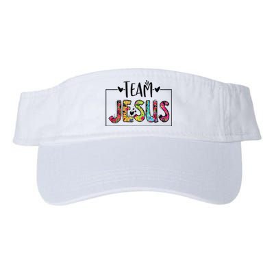 Team Jesus Lover Christian Funny Believers God Valucap Bio-Washed Visor