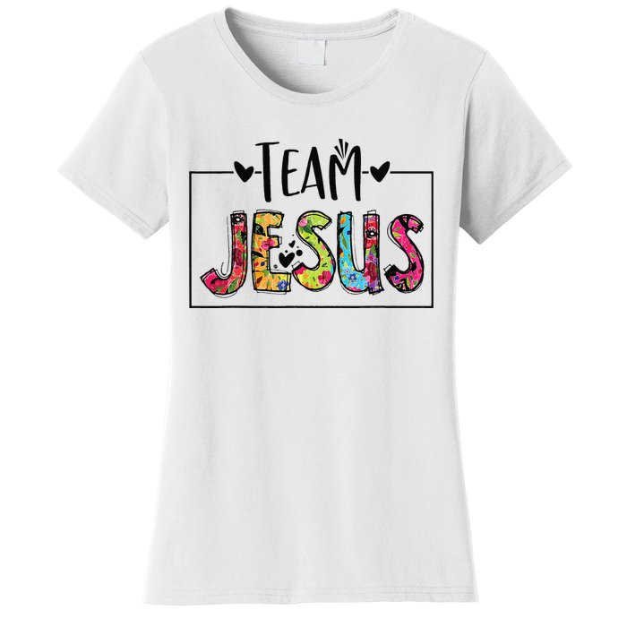 Team Jesus Lover Christian Funny Believers God Women's T-Shirt