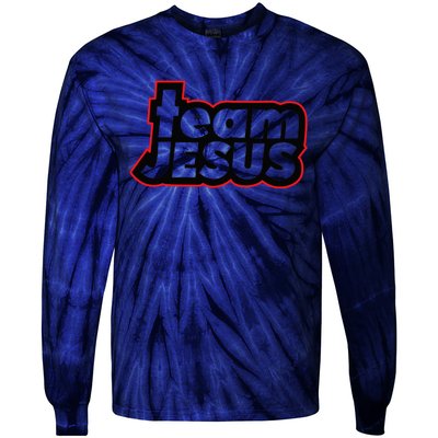 Team Jesus Lover Christian Religious Believers God Tie-Dye Long Sleeve Shirt