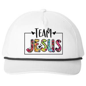 Team Jesus Lover Christian Religious Believers God Snapback Five-Panel Rope Hat