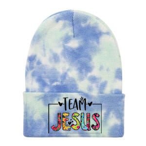 Team Jesus Lover Christian Religious Believers God Tie Dye 12in Knit Beanie