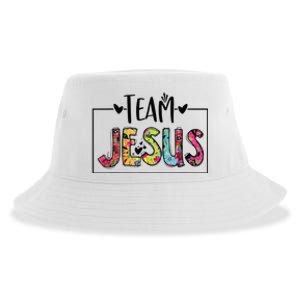 Team Jesus Lover Christian Religious Believers God Sustainable Bucket Hat