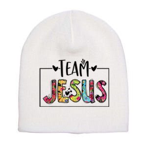 Team Jesus Lover Christian Religious Believers God Short Acrylic Beanie