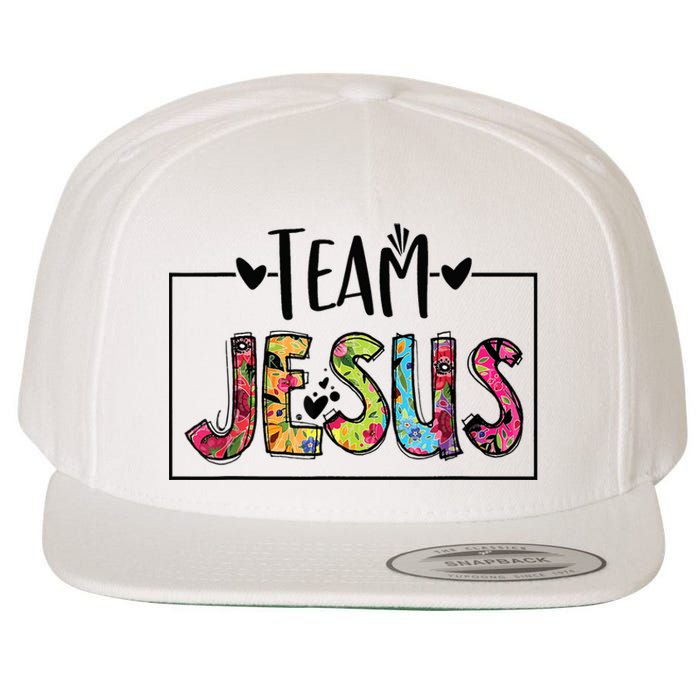 Team Jesus Lover Christian Religious Believers God Wool Snapback Cap