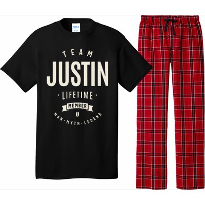 Team Justin Lifetime Member Justin Name Pajama Set