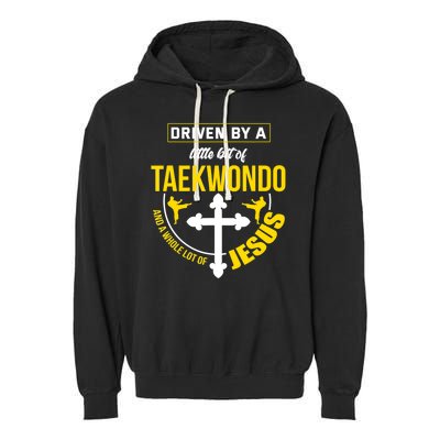 Taekwondo Jesus Martial Arts Christian Taekwondo Garment-Dyed Fleece Hoodie