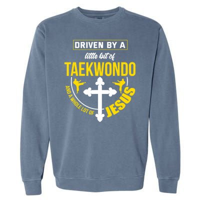 Taekwondo Jesus Martial Arts Christian Taekwondo Garment-Dyed Sweatshirt