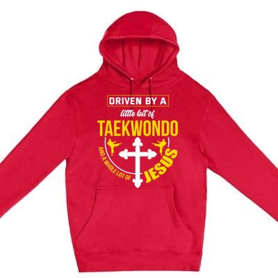 Taekwondo Jesus Martial Arts Christian Taekwondo Premium Pullover Hoodie