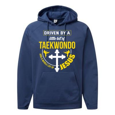 Taekwondo Jesus Martial Arts Christian Taekwondo Performance Fleece Hoodie