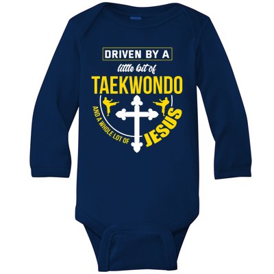 Taekwondo Jesus Martial Arts Christian Taekwondo Baby Long Sleeve Bodysuit